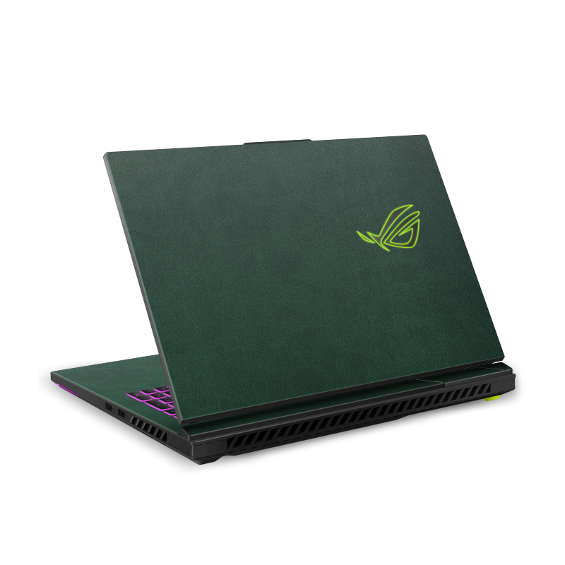 ASUS ROG Strix G16 (2025) Plain color Leather Skins Green