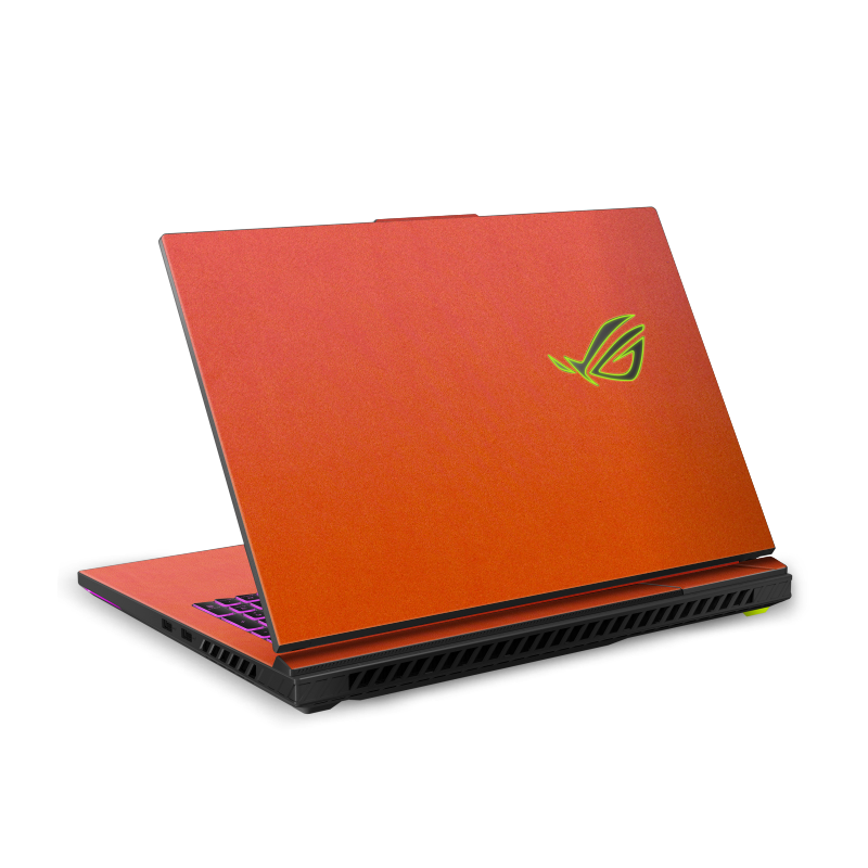 ASUS ROG Strix G16 (2025) Plain color Leather Skins Orange Red