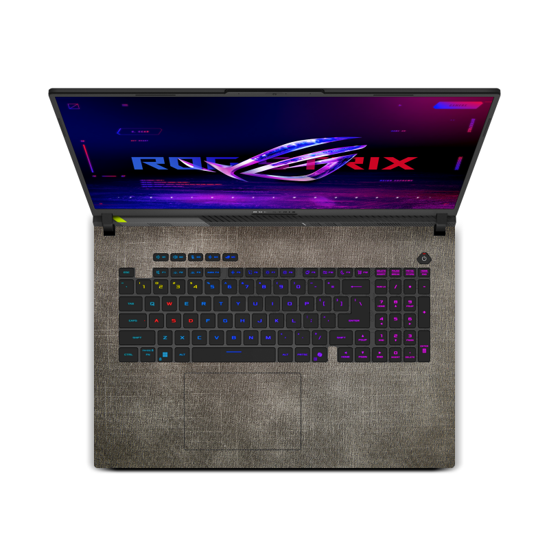 ASUS ROG Strix G18 (2025) Cowboy Fabric Skins Black