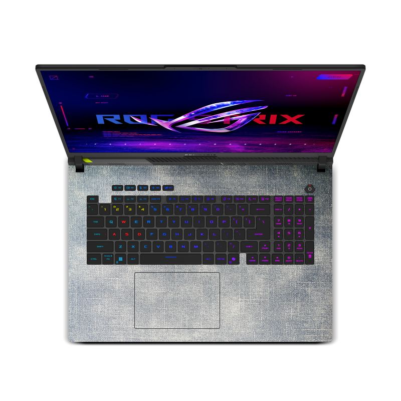 ASUS ROG Strix G18 (2025) Cowboy Fabric Skins Blue