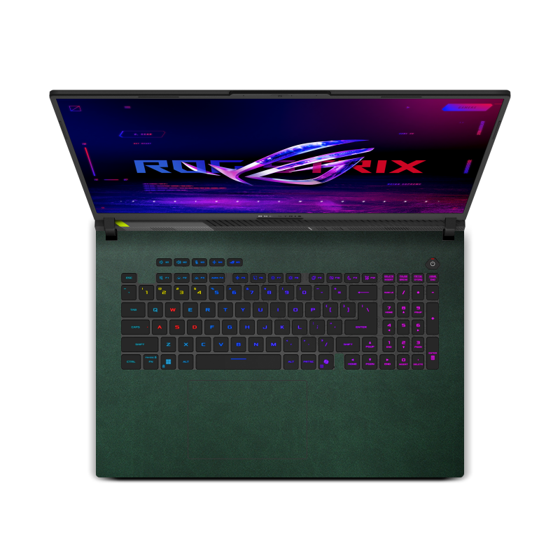 ASUS ROG Strix G18 (2025) Plain color Leather Skins Green