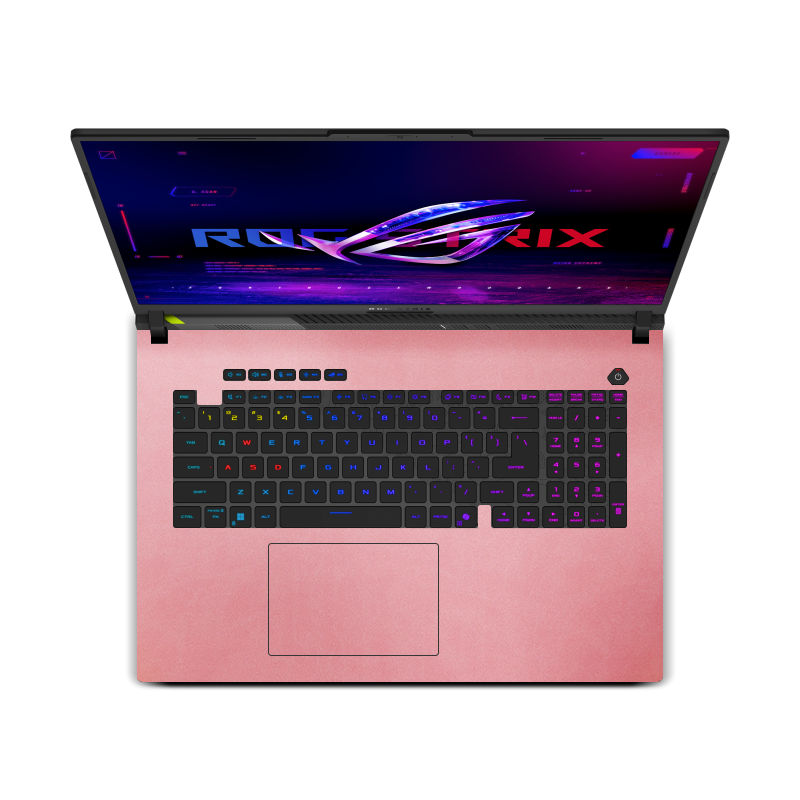 ASUS ROG Strix G18 (2025) Plain color Leather Skins Pink