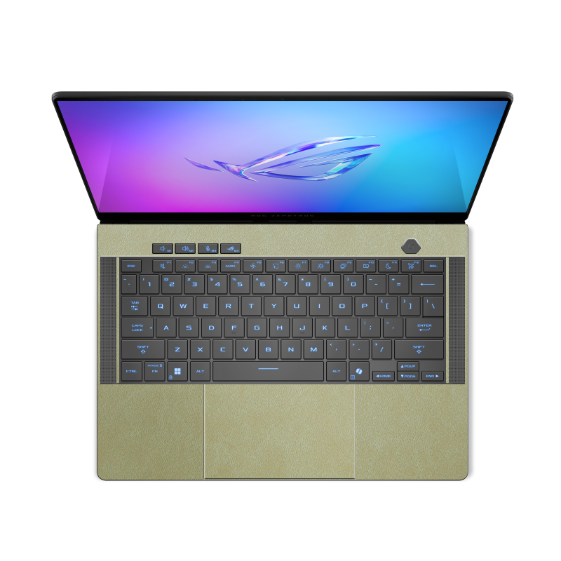 ASUS ROG Zephyrus G14 (2025) Plain Color Leather Skins Gold