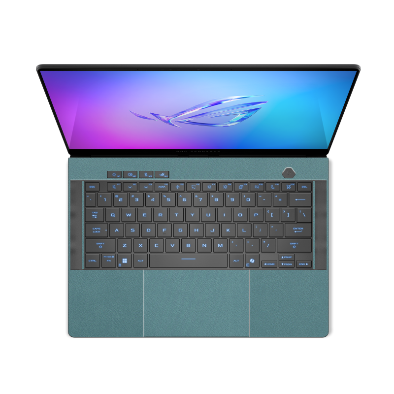 ASUS ROG Zephyrus G14 (2025) Plain Color Leather Skins Teal