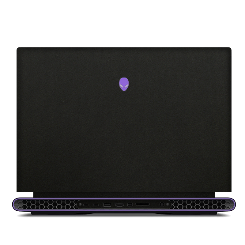 Alienware M18 R1-R2 Plain Color Leather Skins Black