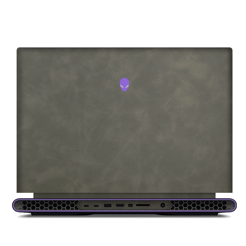Alienware M18 R1-R2 Scrub Leather Skins Gray