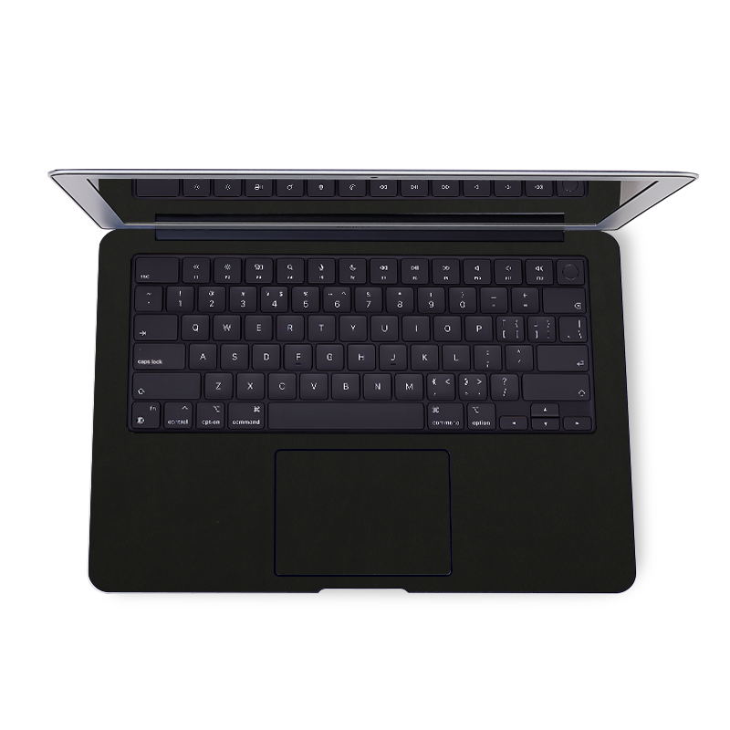 MacBook Air 15 M3/M2(2023-2024)Plain Color Leather Skins Black
