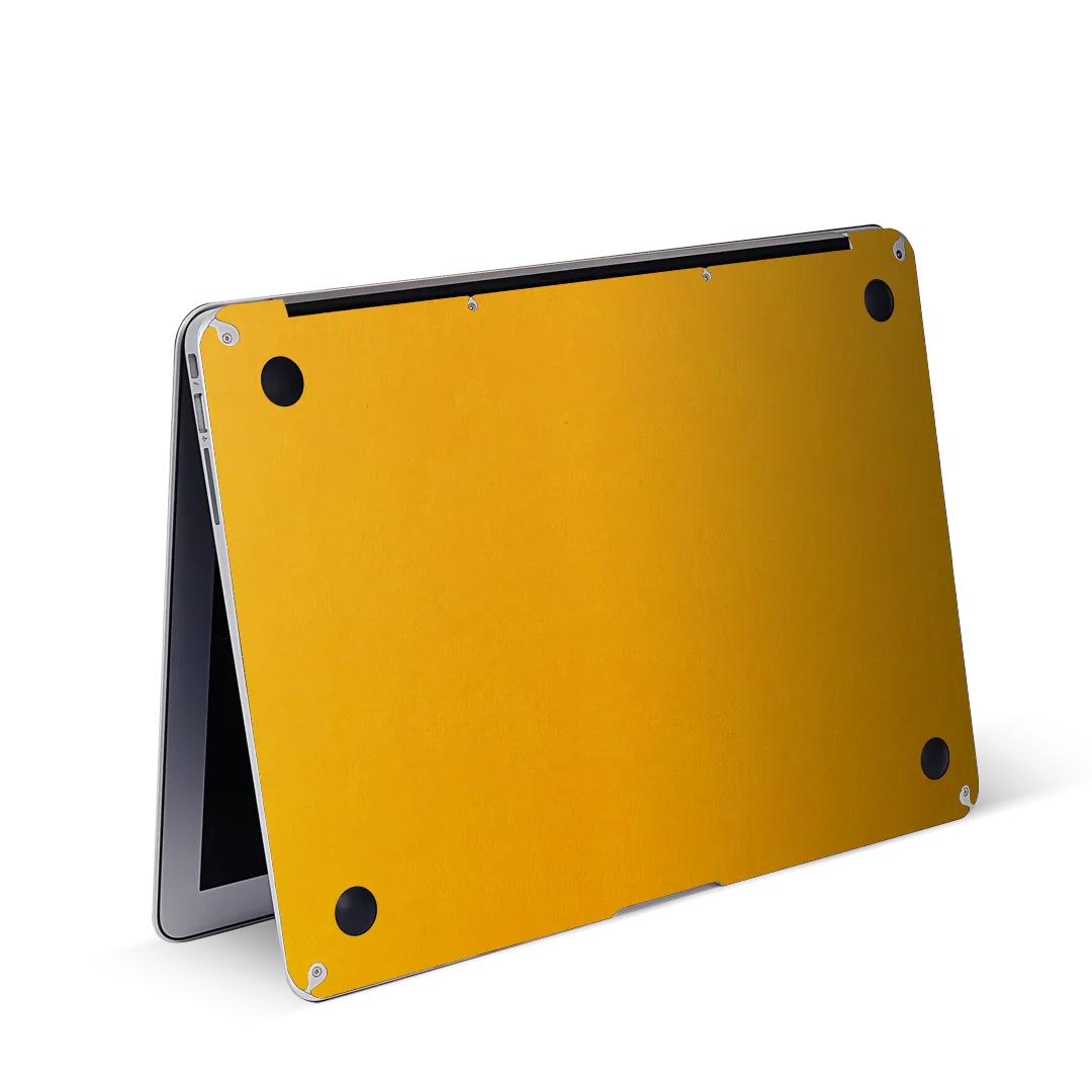 MacBook Air 15 M4 2025 Plain color Leather Yellow