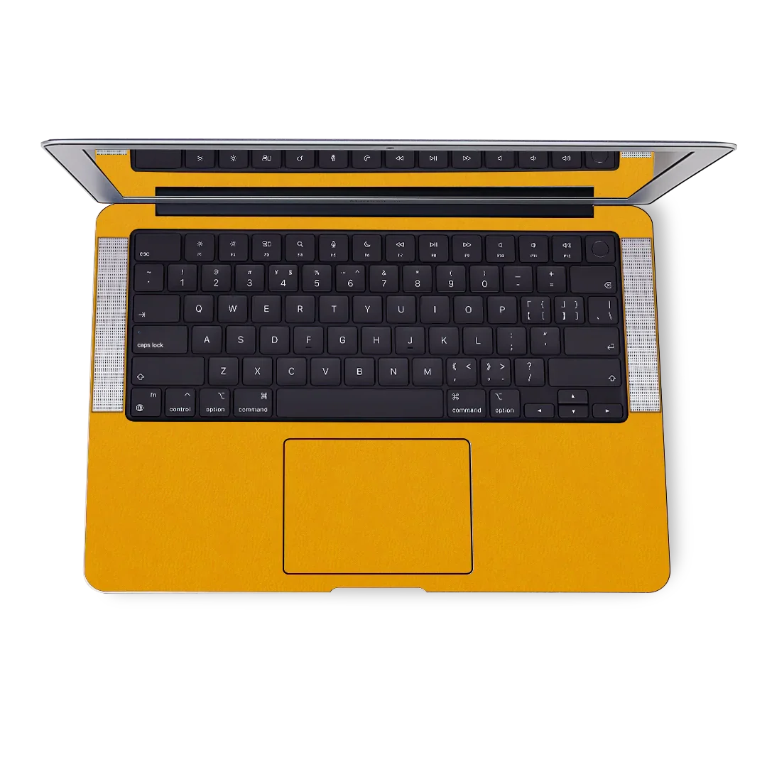MacBook Air 15 M4 2025 Plain color Leather Yellow