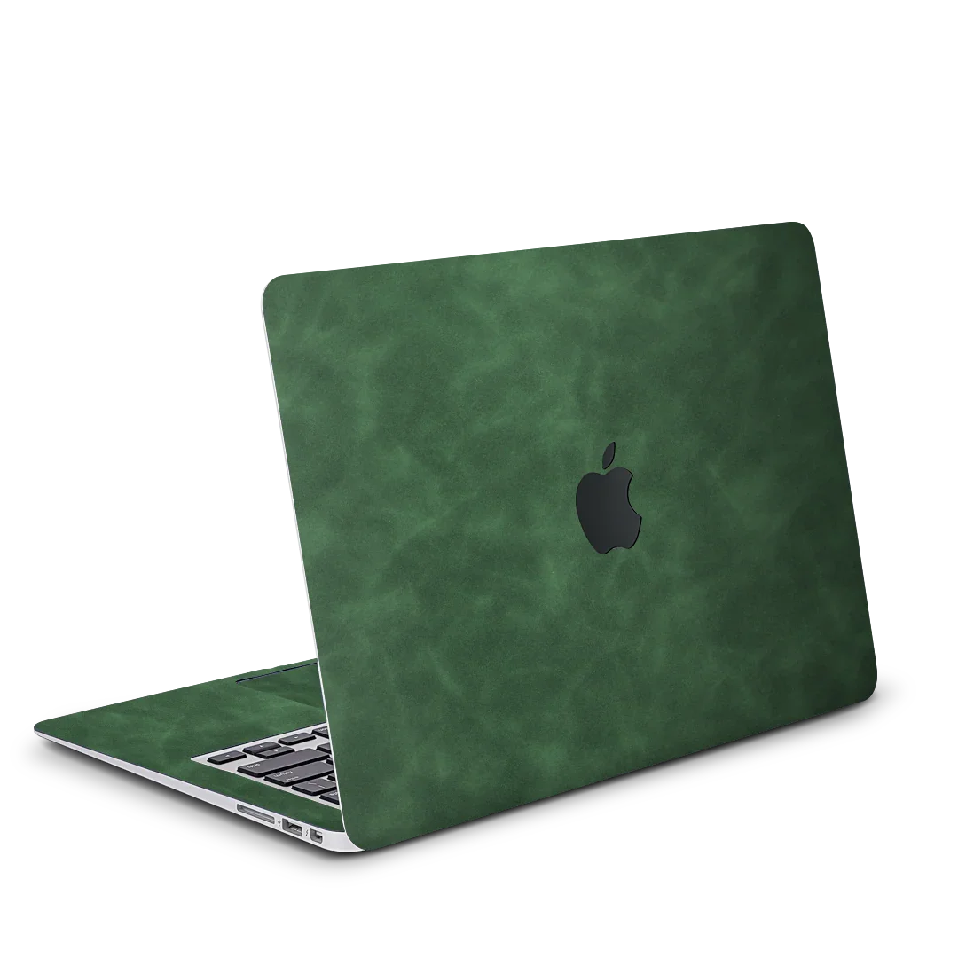 MacBook Air 15 M4 2025 Scrub Coffee Leather Green