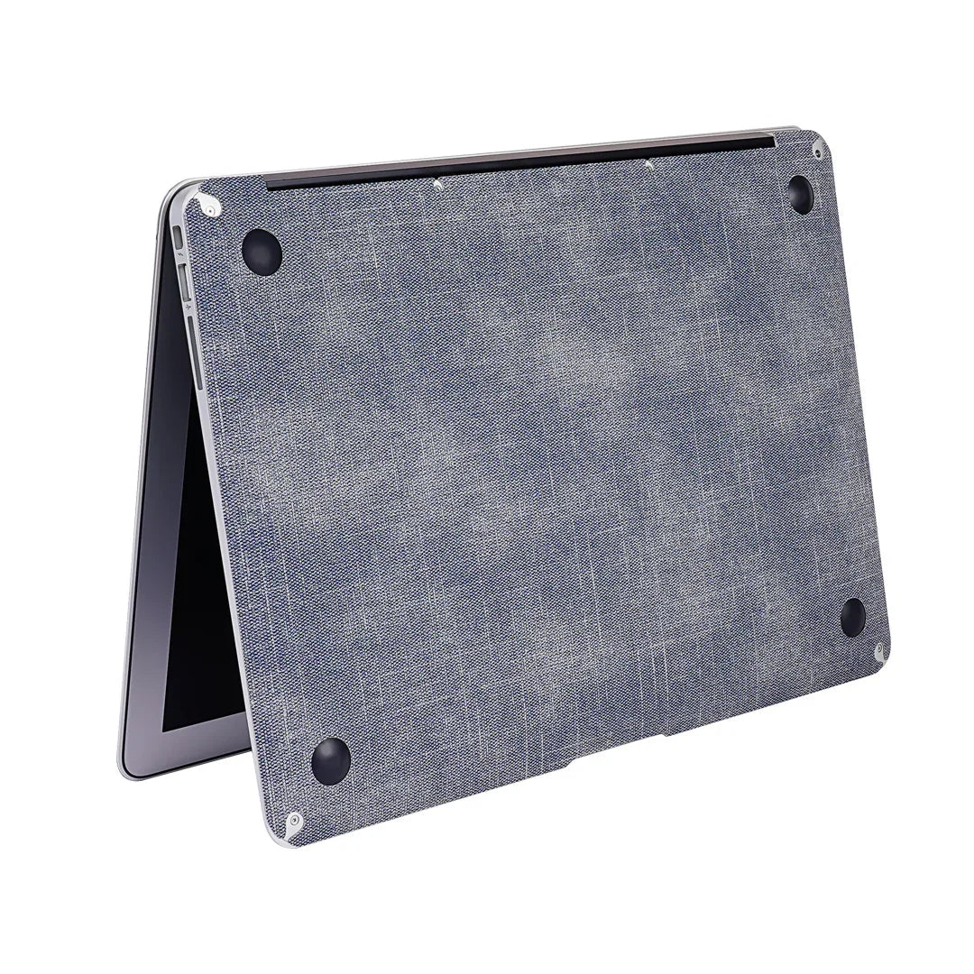 Denim MacBook Skin for Pro & Air – Stylish Fabric Laptop Cover Blue