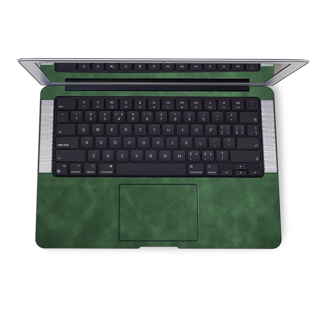 MacBook Pro 14 M4 2024 Scrub Coffee Leather Green