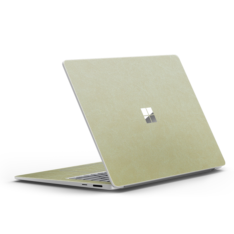 Surface Laptop Plain Color Leather Skins Gold