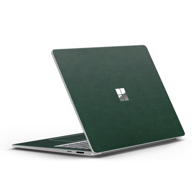 Surface Laptop Plain Color Leather Skins Green
