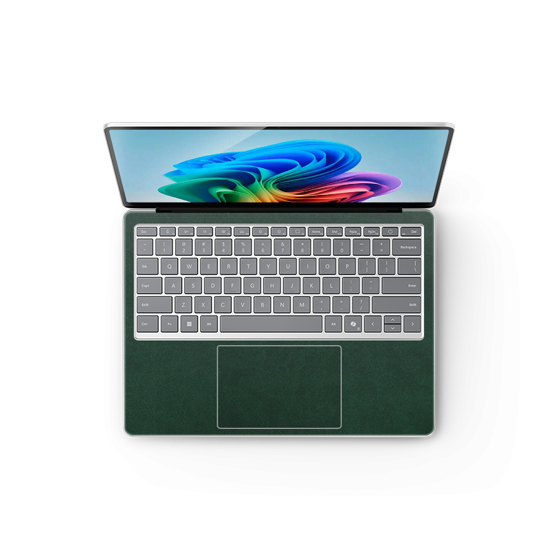 Surface Laptop Plain Color Leather Skins Green
