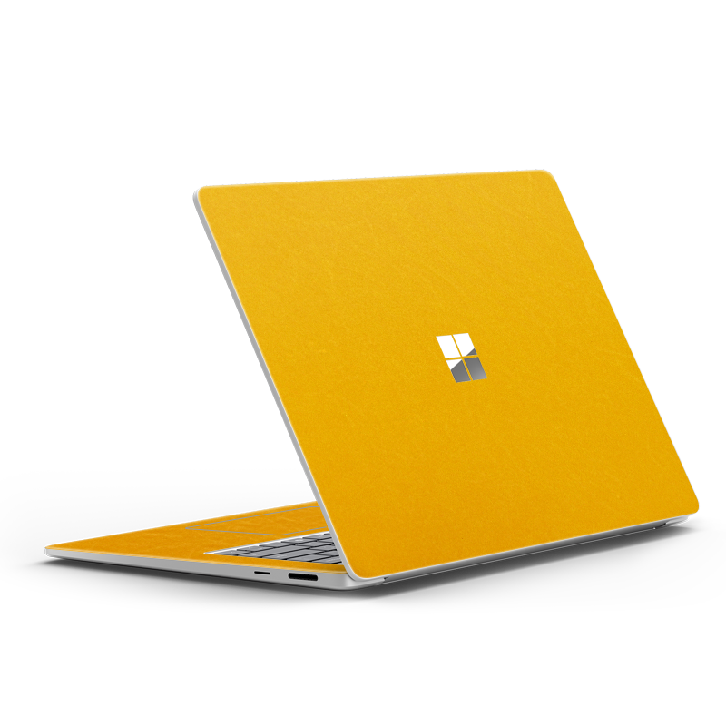 Surface Laptop Plain Color Leather Skins Yellow