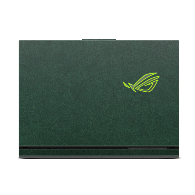 ASUS ROG Strix G16 (2025) Plain color Leather Skins Green