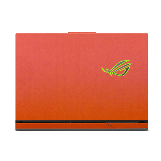 ASUS ROG Strix G16 (2025) Plain color Leather Skins Orange Red