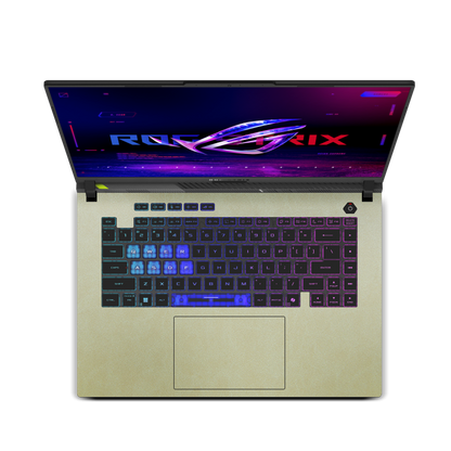 ASUS ROG Strix G16 (2025) Plain color Leather Skins Gold