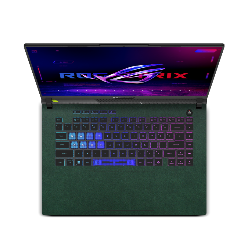 ASUS ROG Strix G16 (2025) Plain color Leather Skins Green