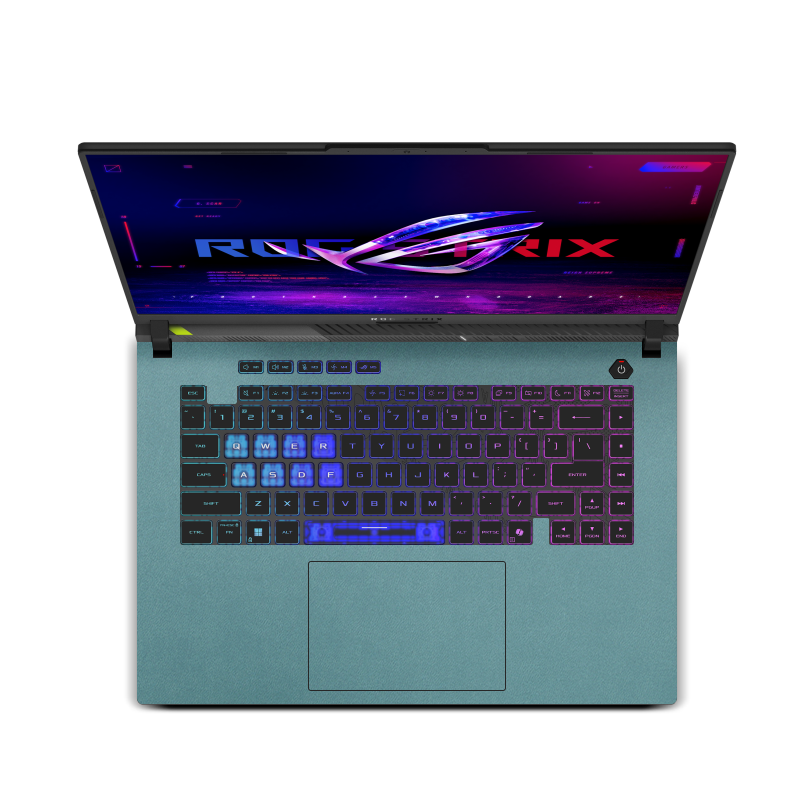 ASUS ROG Strix G16 (2025) Plain color Leather Skins Teal