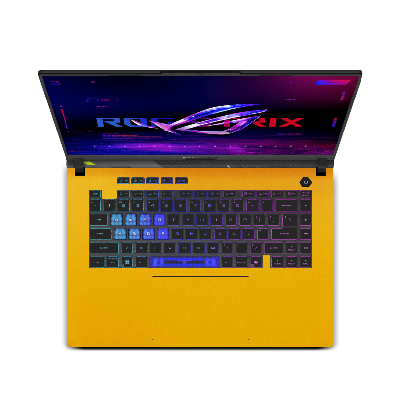 ASUS ROG Strix G16 (2025) Plain color Leather Skins Yellow