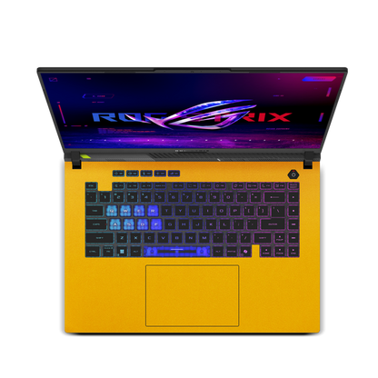 ASUS ROG Strix G16 (2025) Plain color Leather Skins Yellow