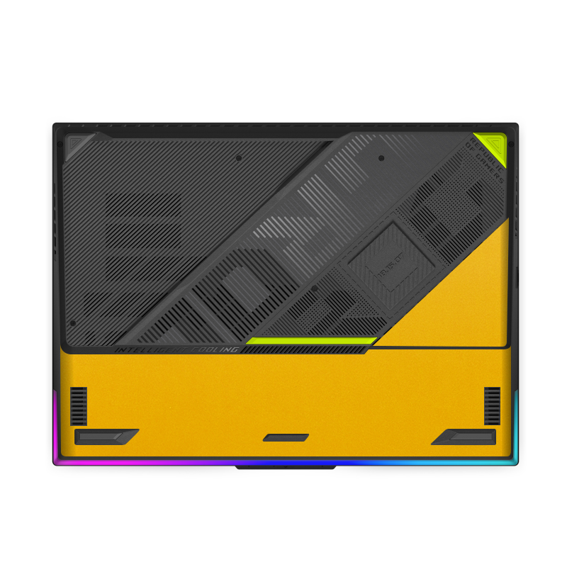 ASUS ROG Strix G16 (2025) Plain color Leather Skins Yellow