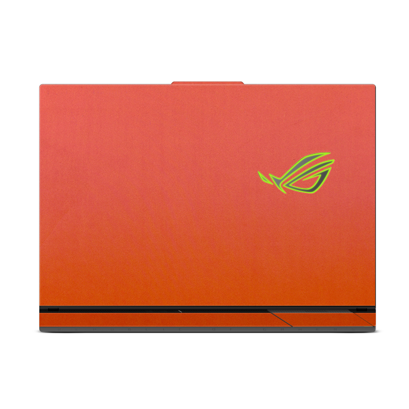 ASUS ROG Strix G18 (2025) Plain color Leather Skins Orange Red