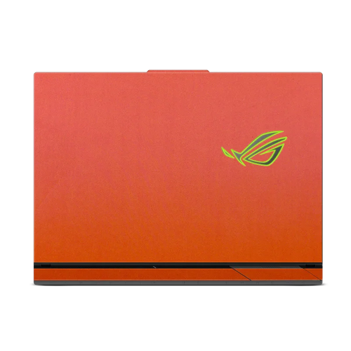 PU Leather Laptop Skin Cover for ASUS – Minimalist Protective Wrap - Orange Red