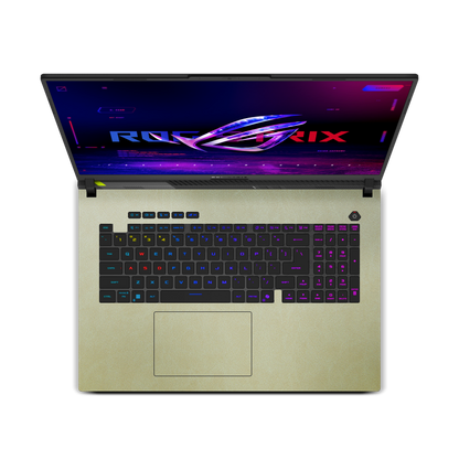ASUS ROG Strix G18 (2025) Plain color Leather Skins Gold