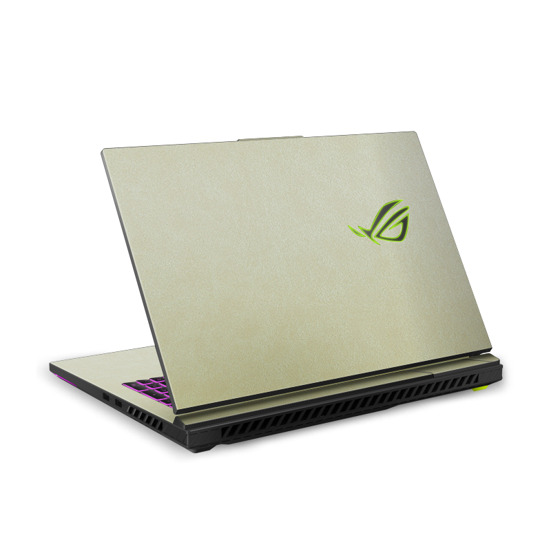 ASUS ROG Strix G18 (2025) Plain color Leather Skins Gold