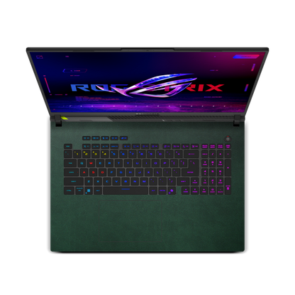 ASUS ROG Strix G18 (2025) Plain color Leather Skins Green