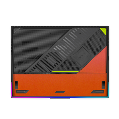 ASUS ROG Strix G18 (2025) Plain color Leather Skins Orange Red