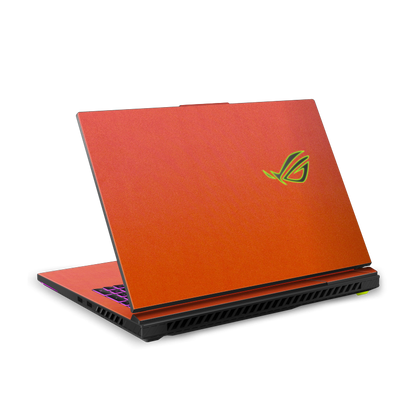 ASUS ROG Strix G18 (2025) Plain color Leather Skins Orange Red