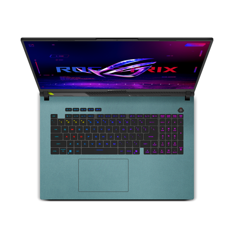 ASUS ROG Strix G18 (2025) Plain color Leather Skins Teal