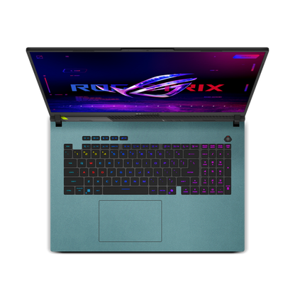 ASUS ROG Strix G18 (2025) Plain color Leather Skins Teal