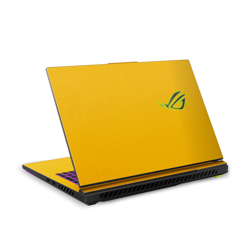 ASUS ROG Strix G18 (2025) Plain color Leather Skins Yellow