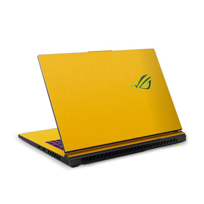 ASUS ROG Strix G18 (2025) Plain color Leather Skins Yellow