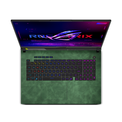 ASUS ROG Strix G18 (2025) Scrub Leather Skins Green