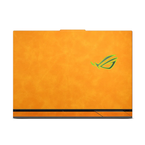 Leather Laptop Skin Cover for ASUS – Premium Protective Wrap - Orange