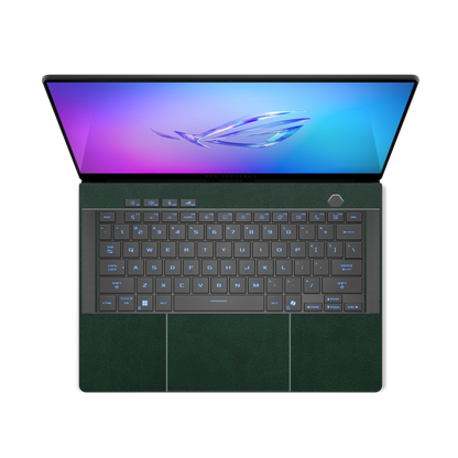 ASUS ROG Zephyrus G14 (2025) Plain Color Leather Skins Green