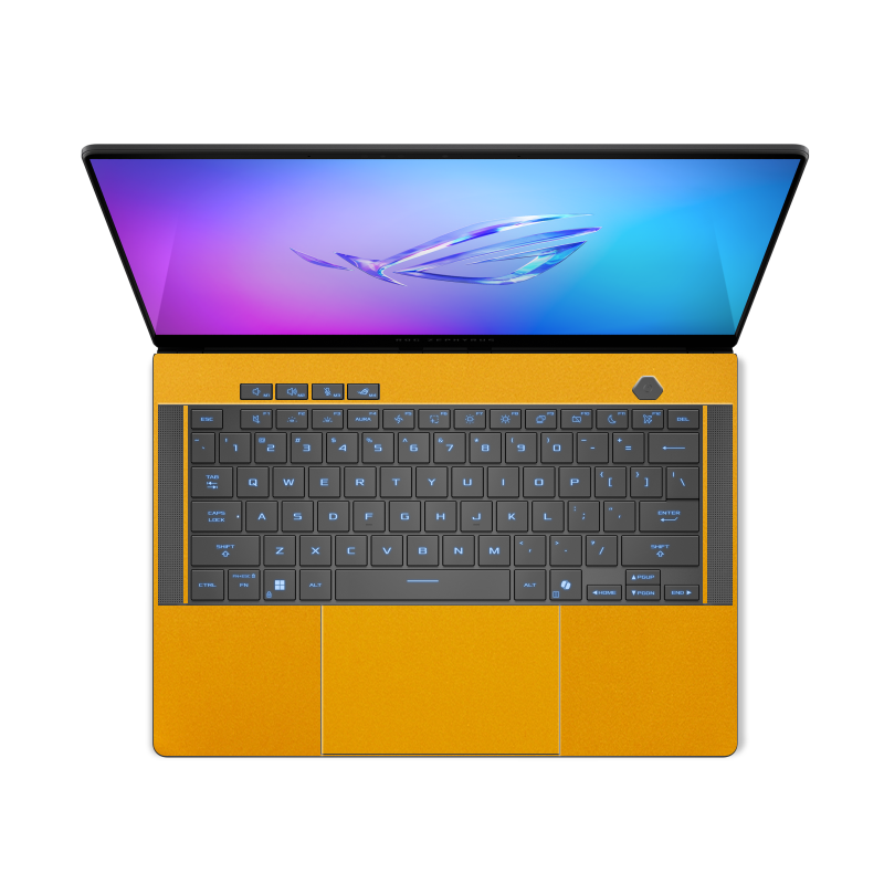 ASUS ROG Zephyrus G14 (2025) Plain Color Leather Skins Yellow
