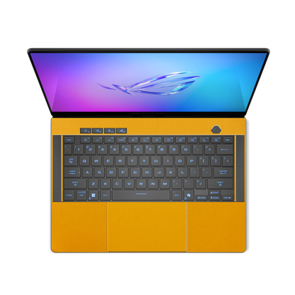 ASUS ROG Zephyrus G14 (2025) Plain Color Leather Skins Yellow