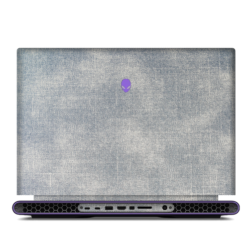 Denim Laptop Skin Cover for Dell – Stylish Protective Wrap-Blue