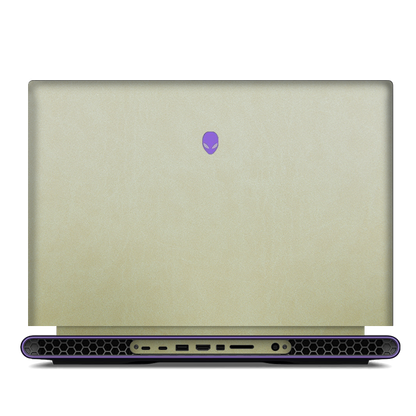 Alienware M18 R1-R2 Plain Color Leather Skins Gold