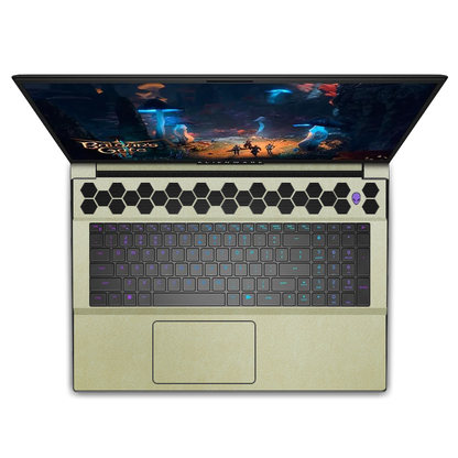 Alienware M18 R1-R2 Plain Color Leather Skins Gold