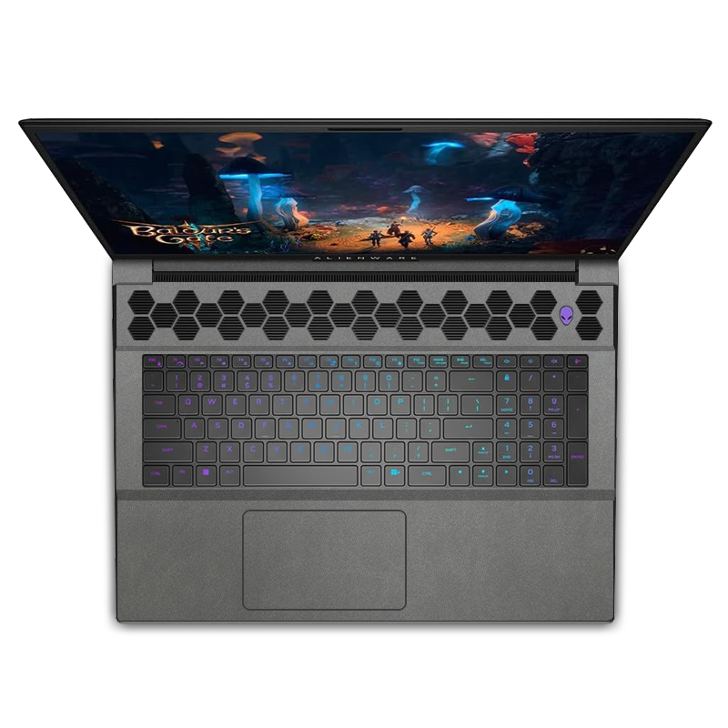 Alienware M18 R1-R2 Plain Color Leather Skins Gray