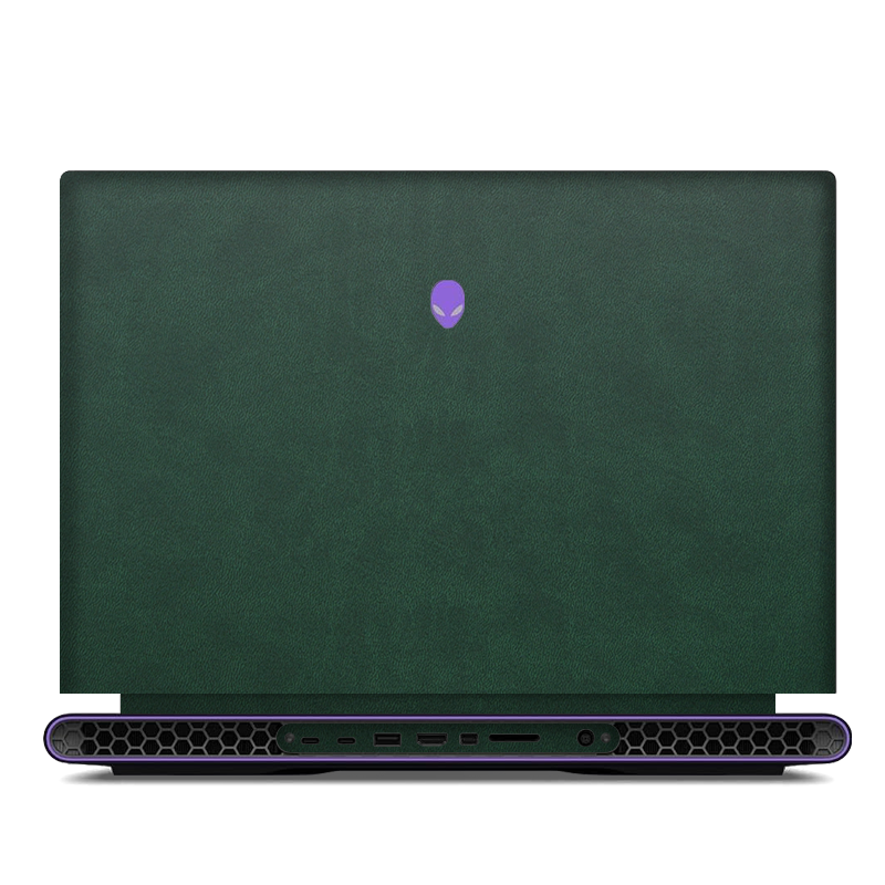 Alienware M18 R1-R2 Plain Color Leather Skins Green