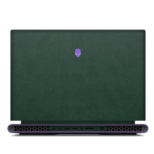 PU Leather Laptop Skin Cover for Dell – Minimalist Protective Wrap-Green